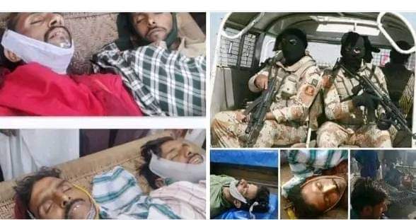 Protest Against State terrorism in Sakrand