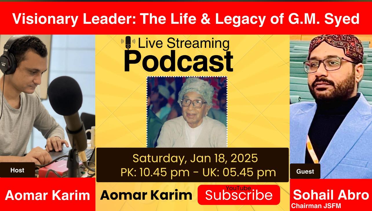 A powerful discussion with Sohail Abro, Chairman of the Jeay Sindh Freedom Movement, uncovering critical issues affecting Sindh: