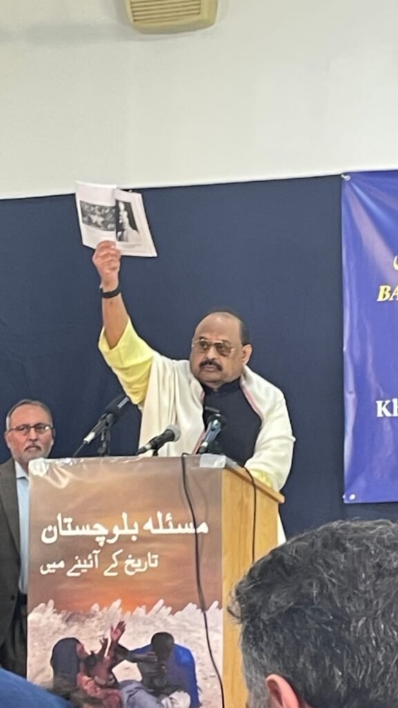 Book Launch: Altaf Hussain’s Balochistan Issue… in the Light of History Highlights Human Rights Violations and Struggle for IndependenceLondon, 22 February 2025 — A significant book launch ceremony took place today for Altaf Hussain’s latest publication, Balochistan Issue… in the Light of History (مسئلہ بلوچستان … تاریخ کے آئینے میں).The event was attended by notable figures, with Khan of Kalat, Mir Suleman Dawood Jan Ahmedzai, as the Chief Guest. The Guests of Honor included Sohail Abro (Chairman, Jeay Sindh Freedom Movement - JSFM), Aomar Karim (Baloch Human Rights Activist), Shahid Baloch (Human Rights Activist), and Kamran Jatoi (Member, World Sindhi Congress).

