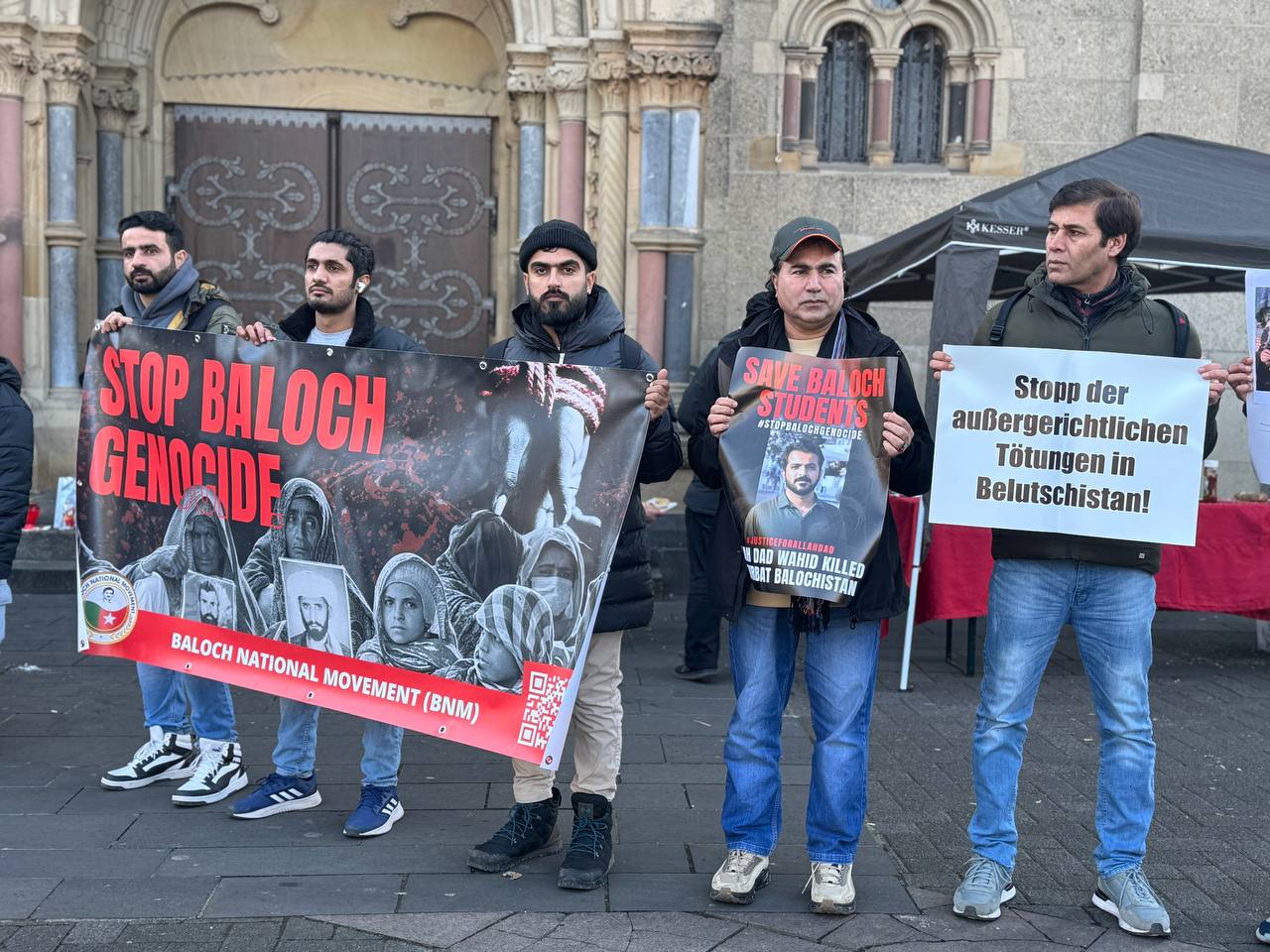 The central spokesperson of Baloch National Movement (BNM) said that, on February 8, 2025, the BNM Germany Chapter, North Rhine-Westphalia (NRW) unit organized a protest at Löhr Rondell in Koblenz to raise awareness about the ongoing genocide and human rights abuses in Balochistan by the Pakistani state. The demonstration shed light on enforced disappearances, extrajudicial killings, and the exploitation of Balochistan’s resources. Activists and supporters of BNM gathered to demand justice for the victims of state oppression. BNM Germany urged the international community to take action against Pakistan’s atrocities and stand in solidarity with the Baloch people.