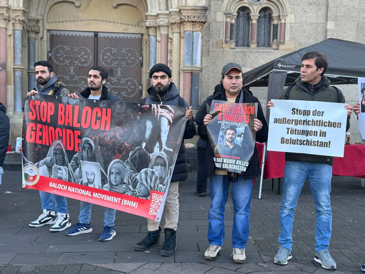 The central spokesperson of Baloch National Movement (BNM) said that, on February 8, 2025, the BNM Germany Chapter, North Rhine-Westphalia (NRW) unit organized a protest at Löhr Rondell in Koblenz to raise awareness about the ongoing genocide and human rights abuses in Balochistan by the Pakistani state. The demonstration shed light on enforced disappearances, extrajudicial killings, and the exploitation of Balochistan’s resources. Activists and supporters of BNM gathered to demand justice for the victims of state oppression. BNM Germany urged the international community to take action against Pakistan’s atrocities and stand in solidarity with the Baloch people.
