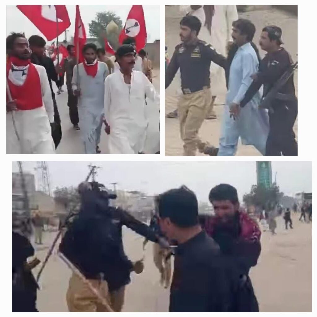 We strongly condemn the brutal state oppression, violent baton charges, firing, and forced arrests of nationalist activists during the peaceful protest of Jeay Sindh Muttahida Mahaz (JSMM). The state’s attempts to deprive the people of Sindh of their democratic rights, suppress the national movement through violence, and create an atmosphere of fear have always failed—and will fail again.