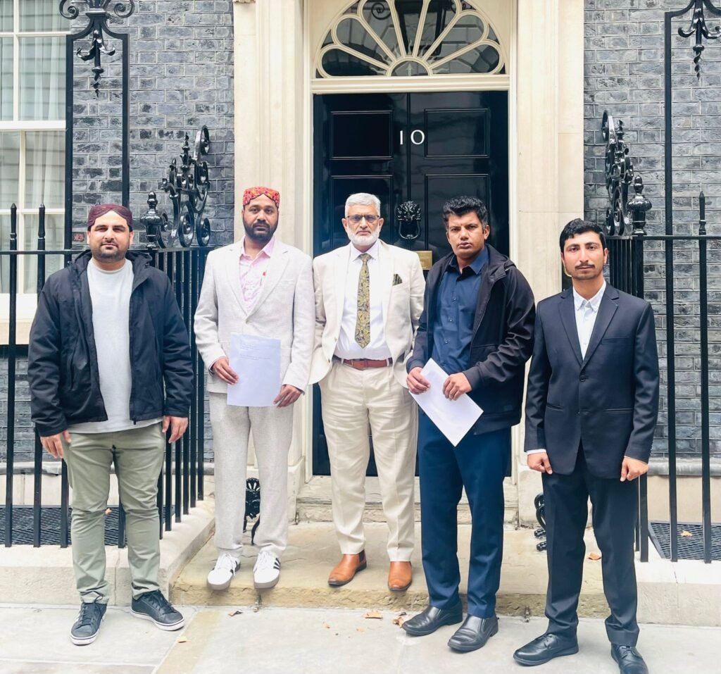 Our joint protest clearly indicates that our common enemy is the Panjabi Pakistani regime that has committed innumerable atrocities on Sindhis, Baloch, Pashtuns and Kashmiris since 1947. This Pakistani regime continues to inflict wounds on Sindh, Balochistan, Pashtunistan and Jamu Kashmir and Gilgit Baltistan We want freedom from Pakistan,” said Sohail Abro, chairman Jeay Sindh Freedom Movement during his address to the demonstrators at 10 Downing Street in London.