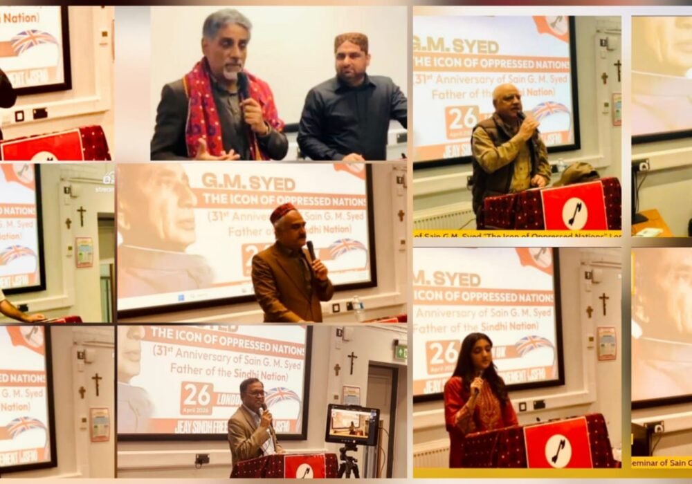 JSFM Seminar in London marks G M Syed Death Anniversary, calls for self determination-release all political prisoners