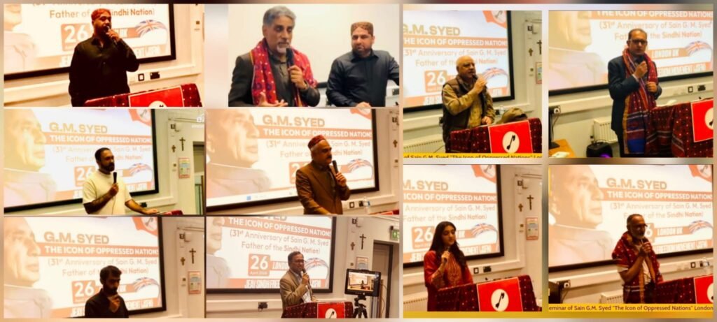 JSFM Seminar in London marks G M Syed Death Anniversary, calls for self determination-release all political prisoners