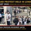 On August 30, 2026, marking the International Day of the Victims of Enforced Disappearances, a large-scale protest was held outside the British Prime Minister’s residence at 10 Downing Street in London UK, hosted by the Jeay Sindh Freedom Movement (JSFM). A large number of Sindhi, Baloch, Pashtun, Kashmiri, Saraiki, Gilgiti and Baltistani people who had travelled from different cities across the United Kingdom participated in the demonstration.