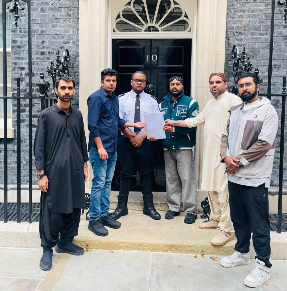 JSFM VMPS BNM others submitted a memorandum at at the British Prime Ministers residence